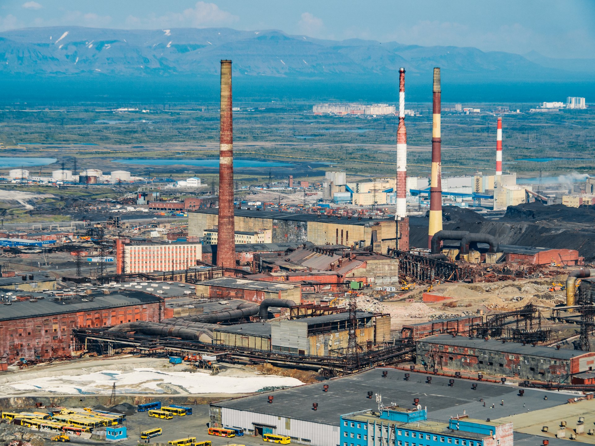 Former Nickel plant. It is now abandoned and is being prepared for demolition.