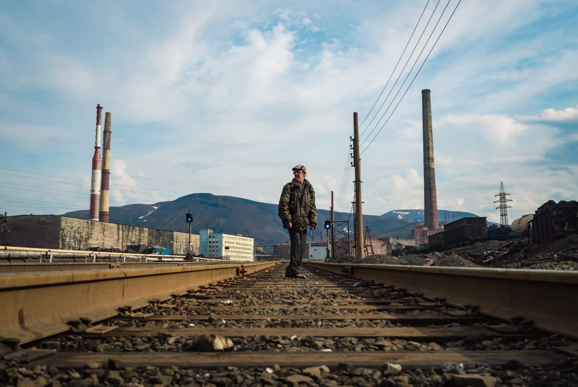 In Norilsk, almost the entire population of the city is employed in mining enterprises.