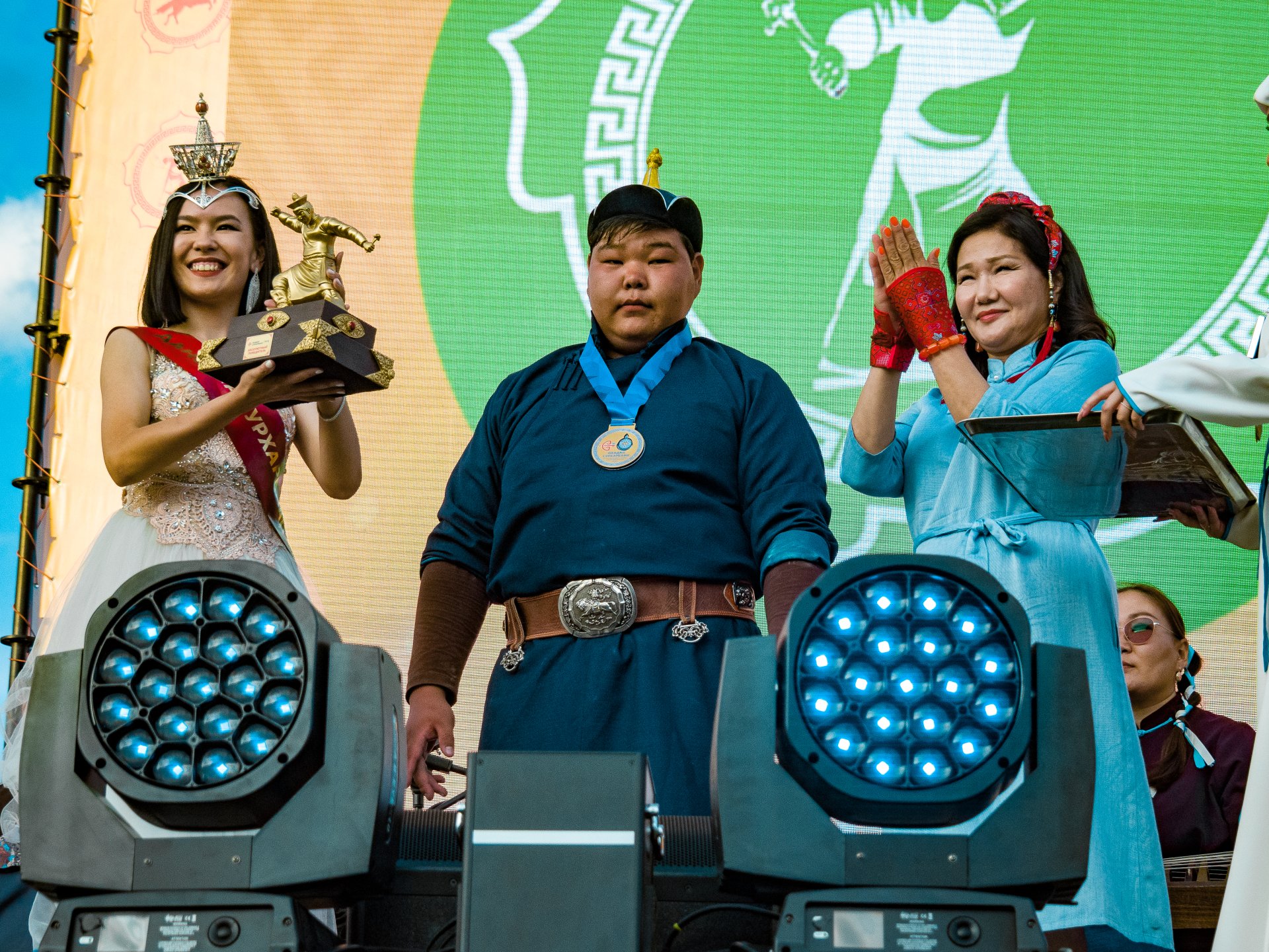 Awarding of Valery Lubsanov.