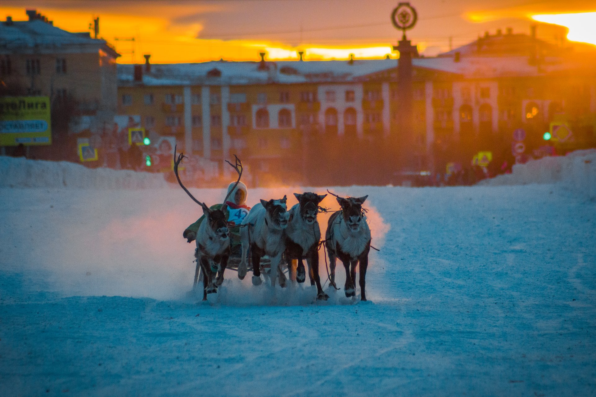 The 'Festival of the North. Reindeer Sledge Races' was first held on November 8, 1998. Initially celebrated as the Day of the Reindeer Herder, bright and colorful, it has become a hallmark of Vorkuta.