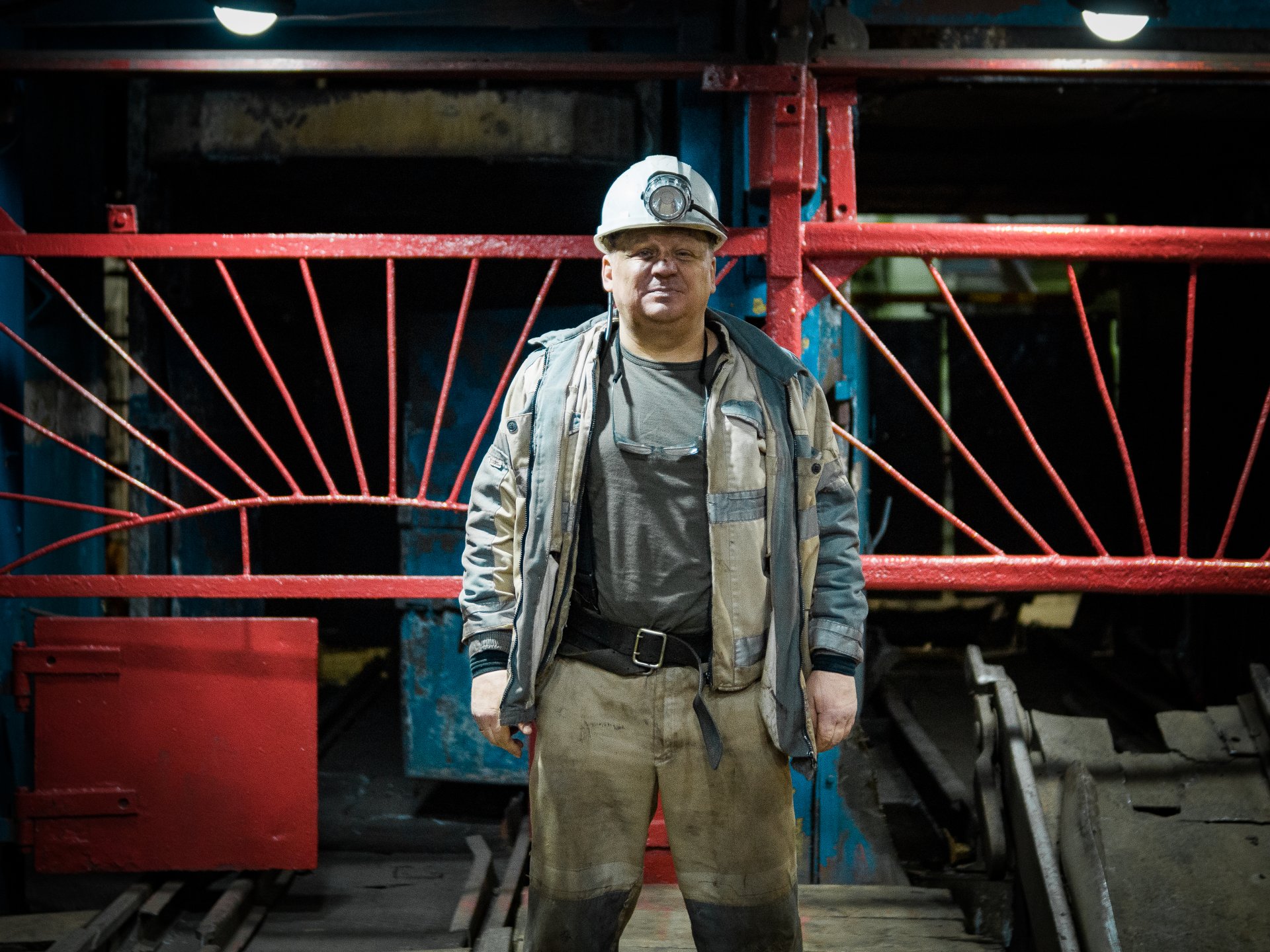 Miner at the Komsomolskaya mine.