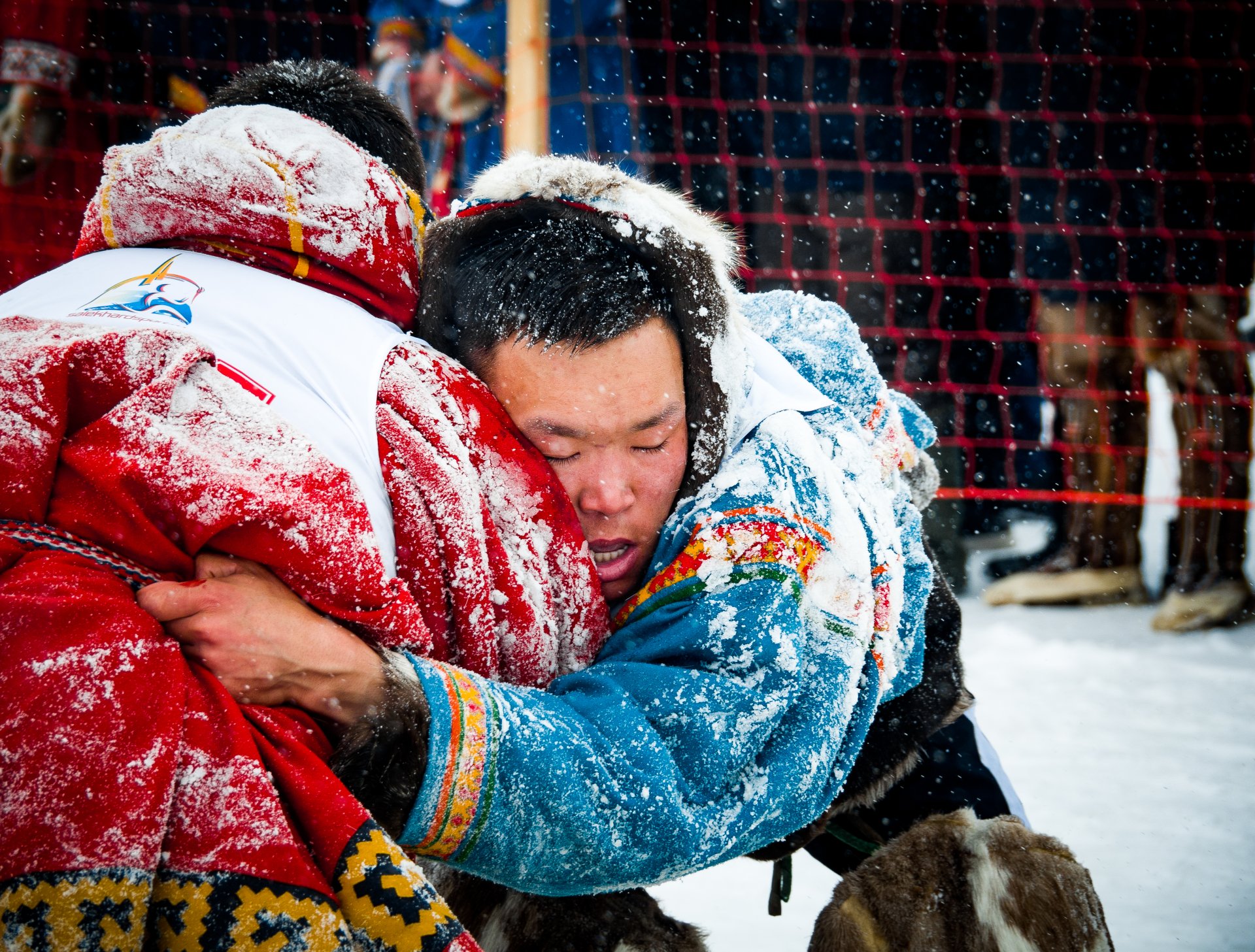 National wrestling "kuresh". A type of wrestling using belts.