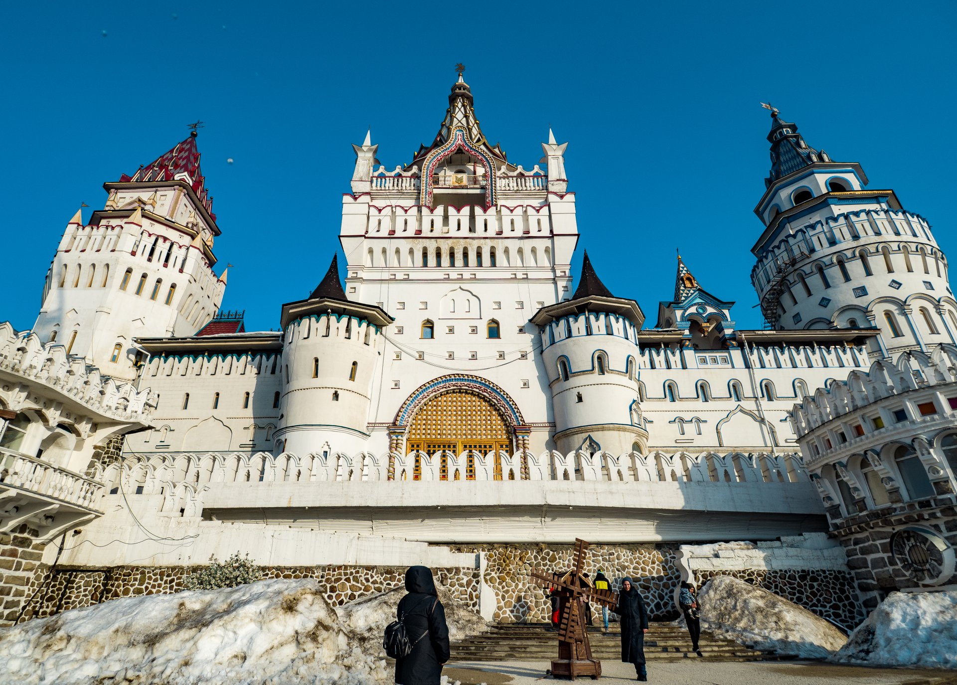 View of the Izmailovsky Kremlin in Moscow.