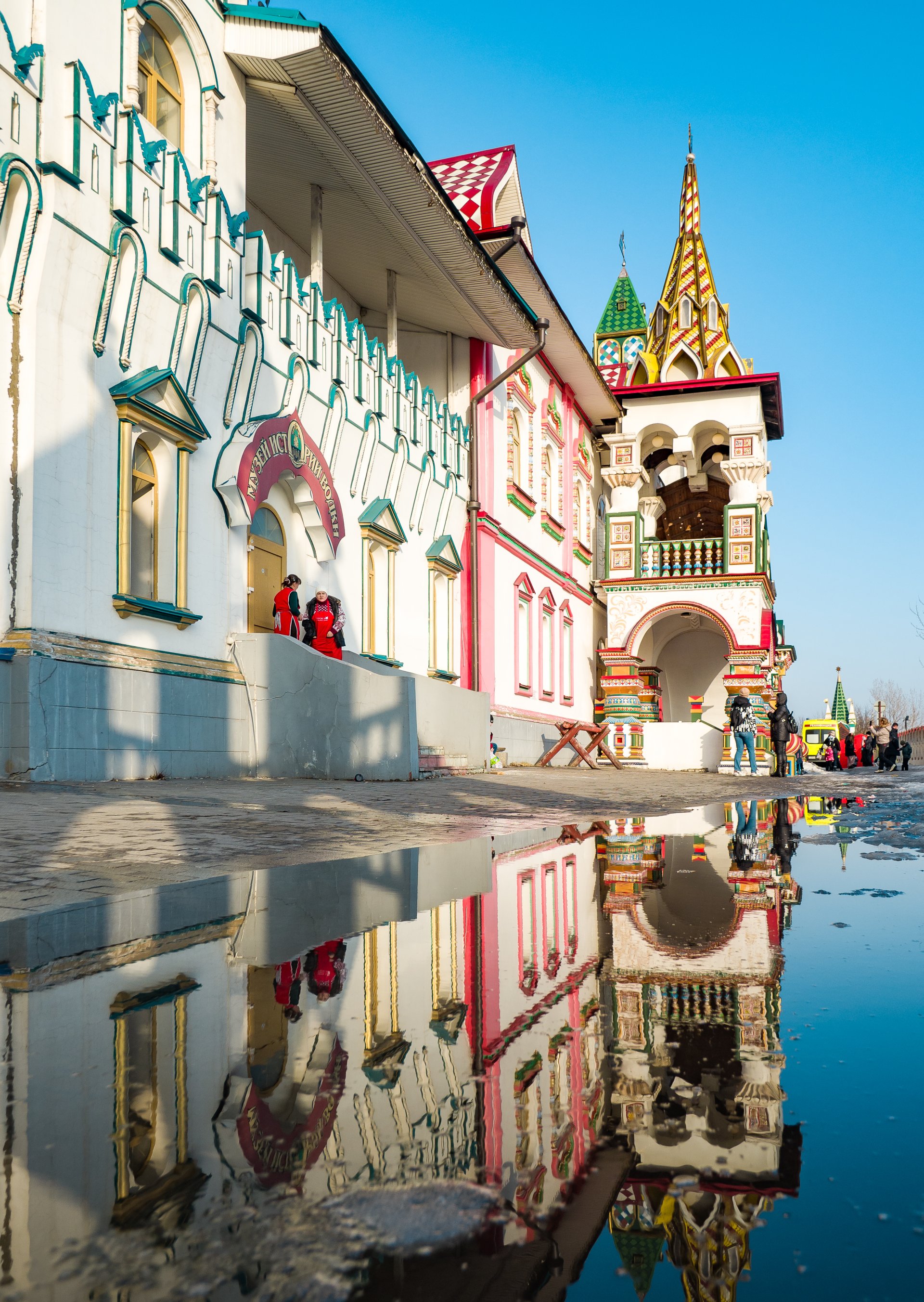 View of the Izmailovsky Kremlin in Moscow.