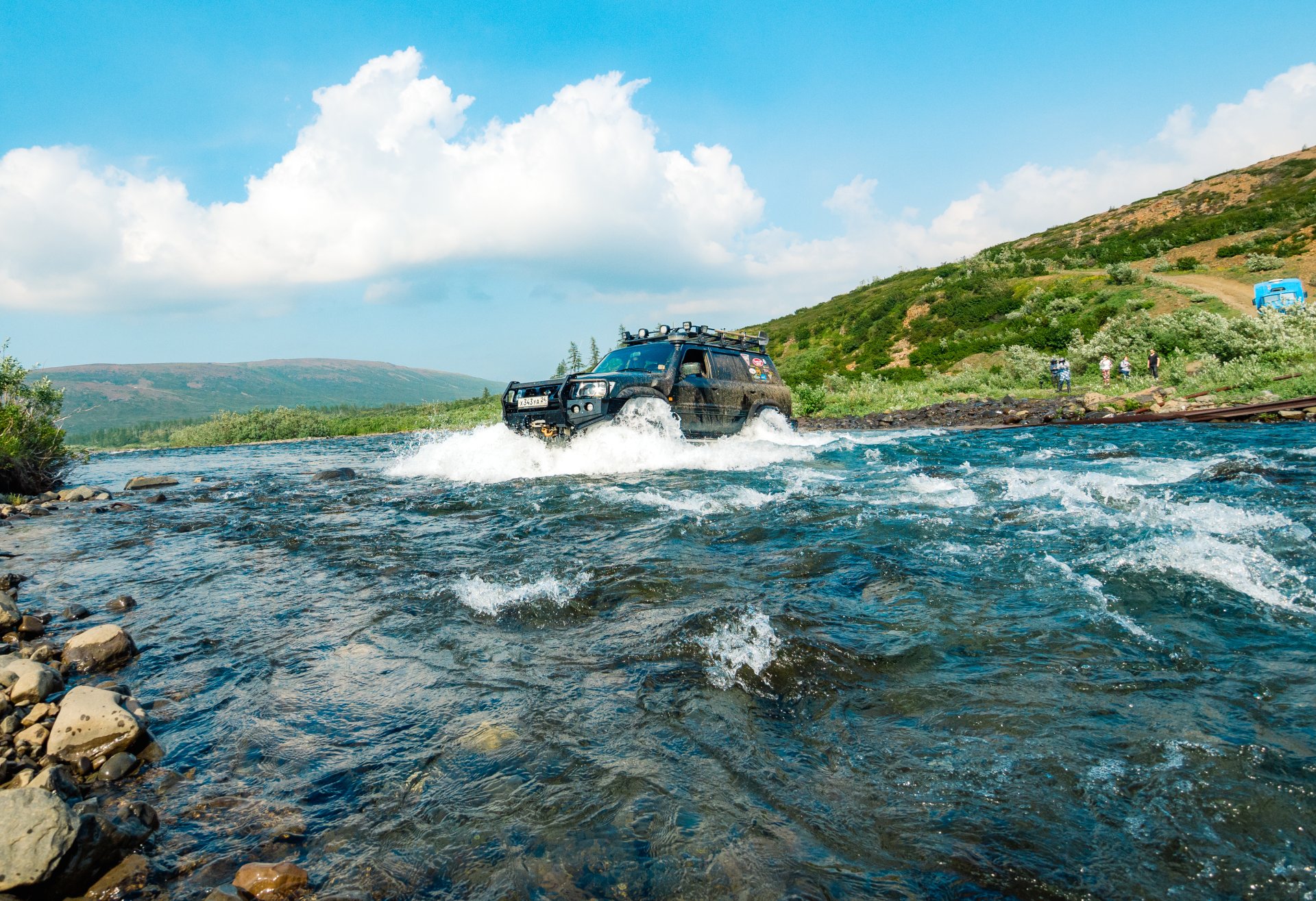 Even the closest places with a beautiful view can be reached only by well-prepared off-road vehicles.