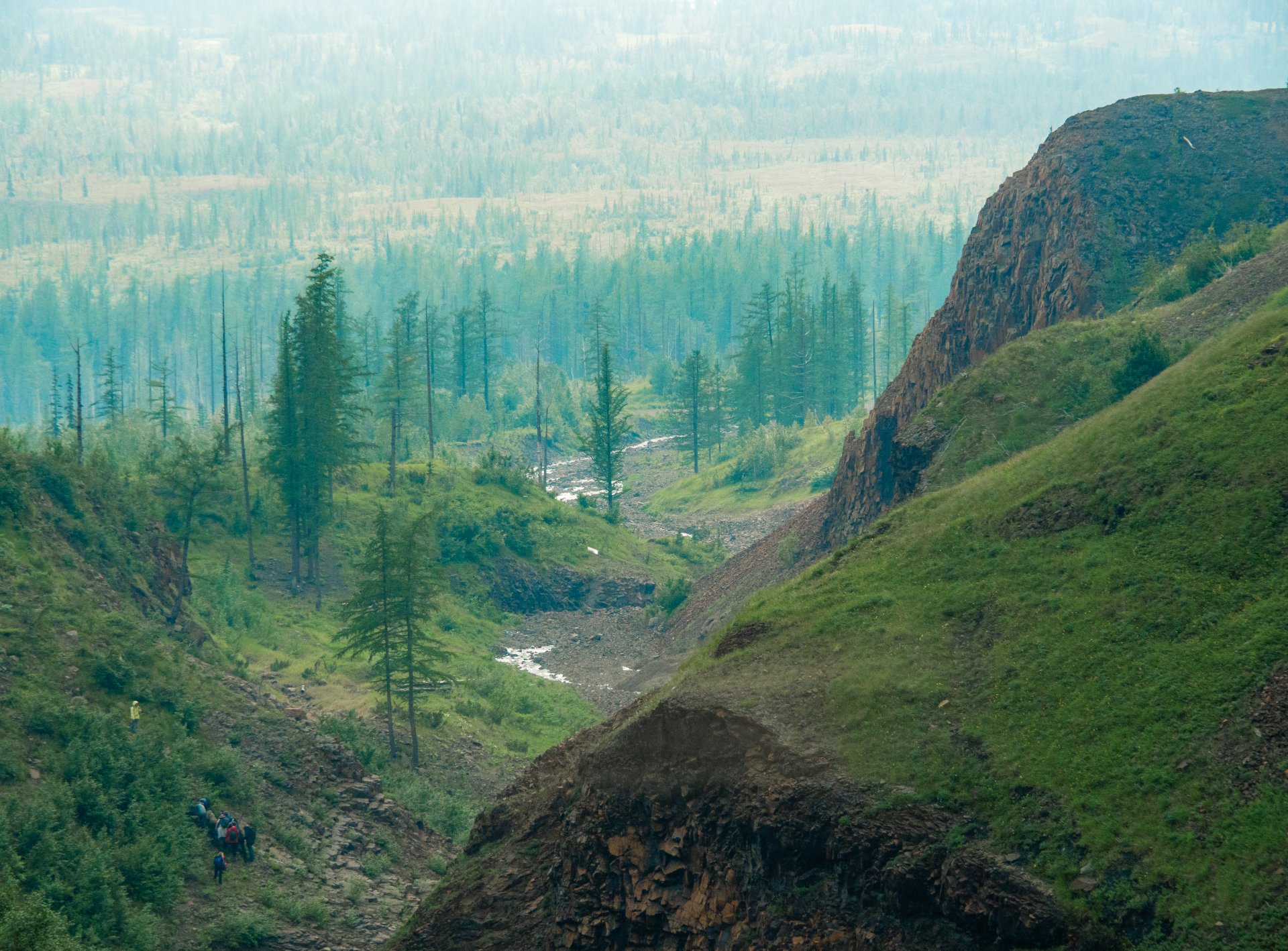 View of the gorge "Red stones".