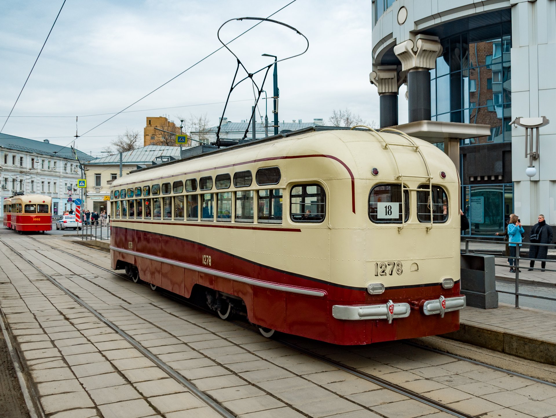 Tram "MTV-82" No. 1278 – produced in 1948 at the Tushinsky Machine-building Plant.